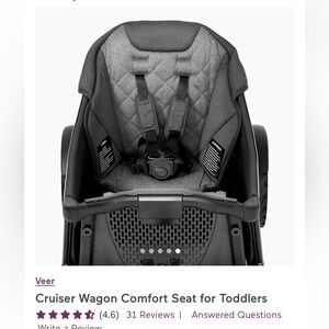 Veer Cruiser Wagon Comfort Seat for Toddlers